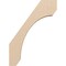 Ekena Millwork 3-inch W x 16-inch D x 22-inch H Legacy Rough Cedar Woodgrain TimberThane Knee Brace, Primed BRCUR03X16X22LECRCPR - alternate 5